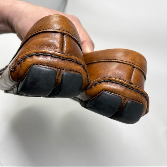 Prada shoes loafers belt leather driving shoes slip on in size 11 - Picture 7 of 16